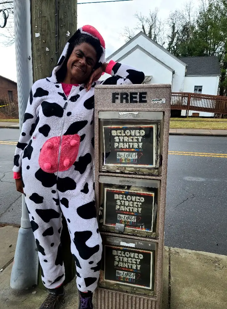 Street pantry cow costume